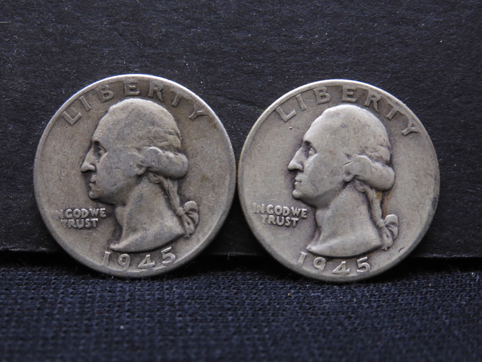 (2) 1945 Washington Quarters (1 of 2)