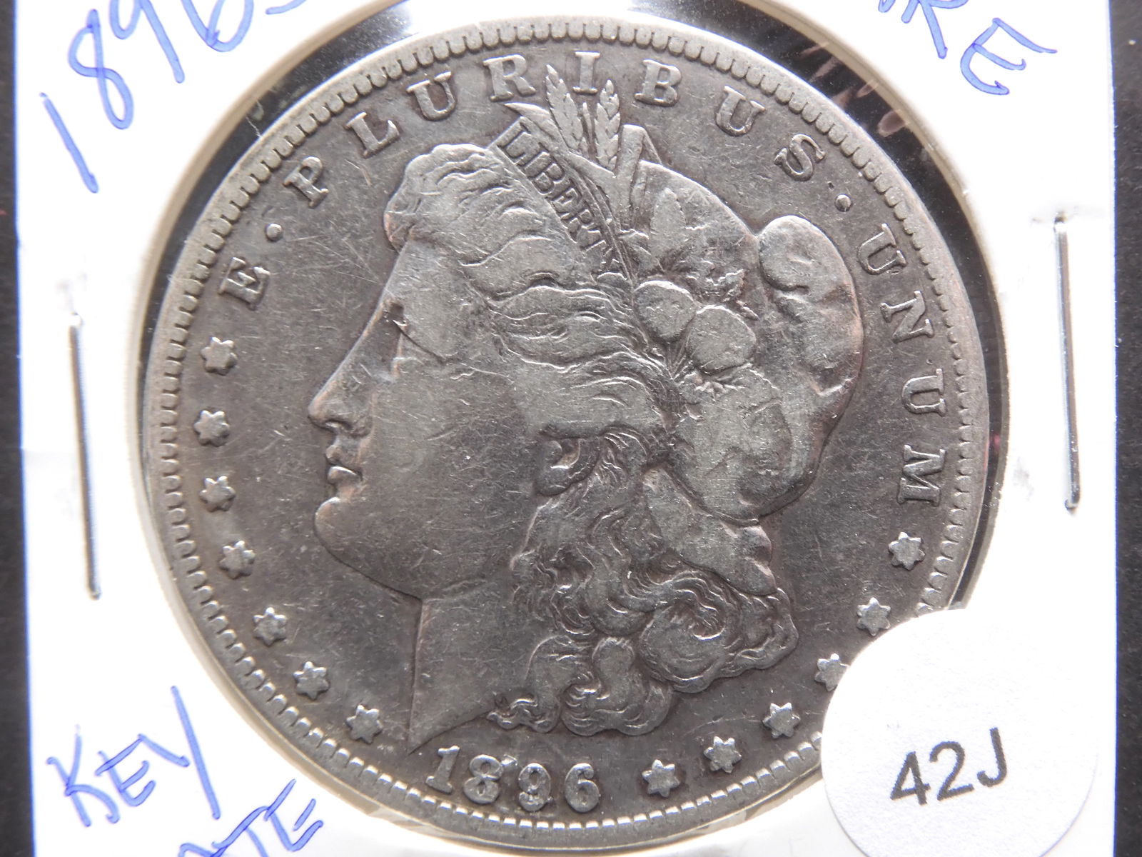 1896S Morgan Dollar - 90% Silver - Rare Key Date Coin (1 of 3)