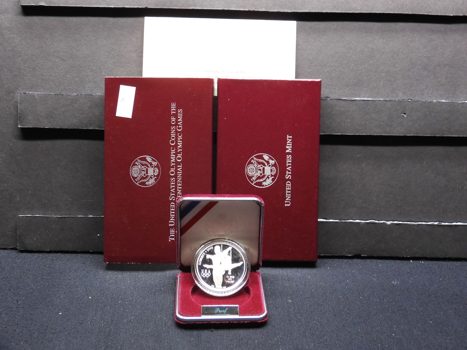 1995-P Olympic Coins Atlanta Centennial Games Silver Proof Dollar - OGP (1 of 4)