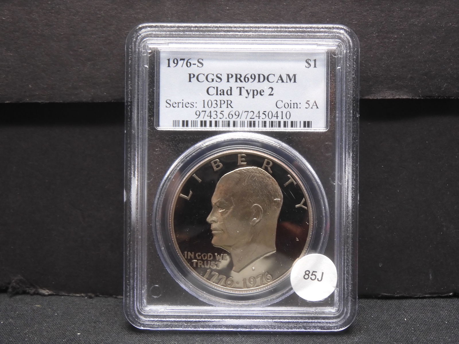 1976S $1 Ike - Clad Proof Cameo - PR69CAM Type 2 (1 of 4)