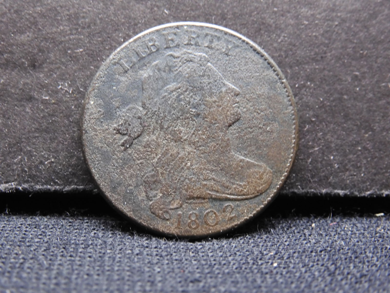 1802 Draped Bust Large Cent - VF Details (1 of 2)