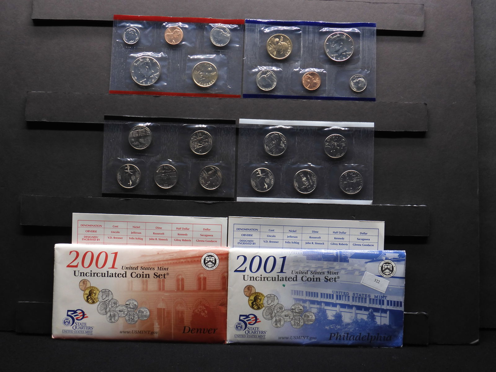 2001-P&D Uncirculated Mint Set OGP (1 of 10)