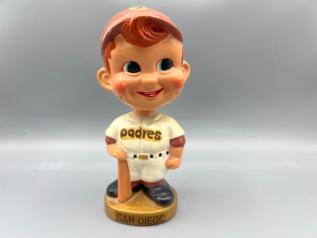 1966-71 Sports Specialties San Diego Padres Mascot Gold Base Bobblehead (1 of 7)