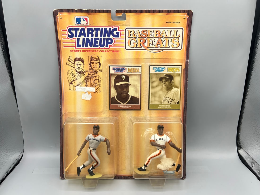 1989 Kenner Starting Lineup Baseball Greats Willie McCovey & Willie Mays (1 of 2)