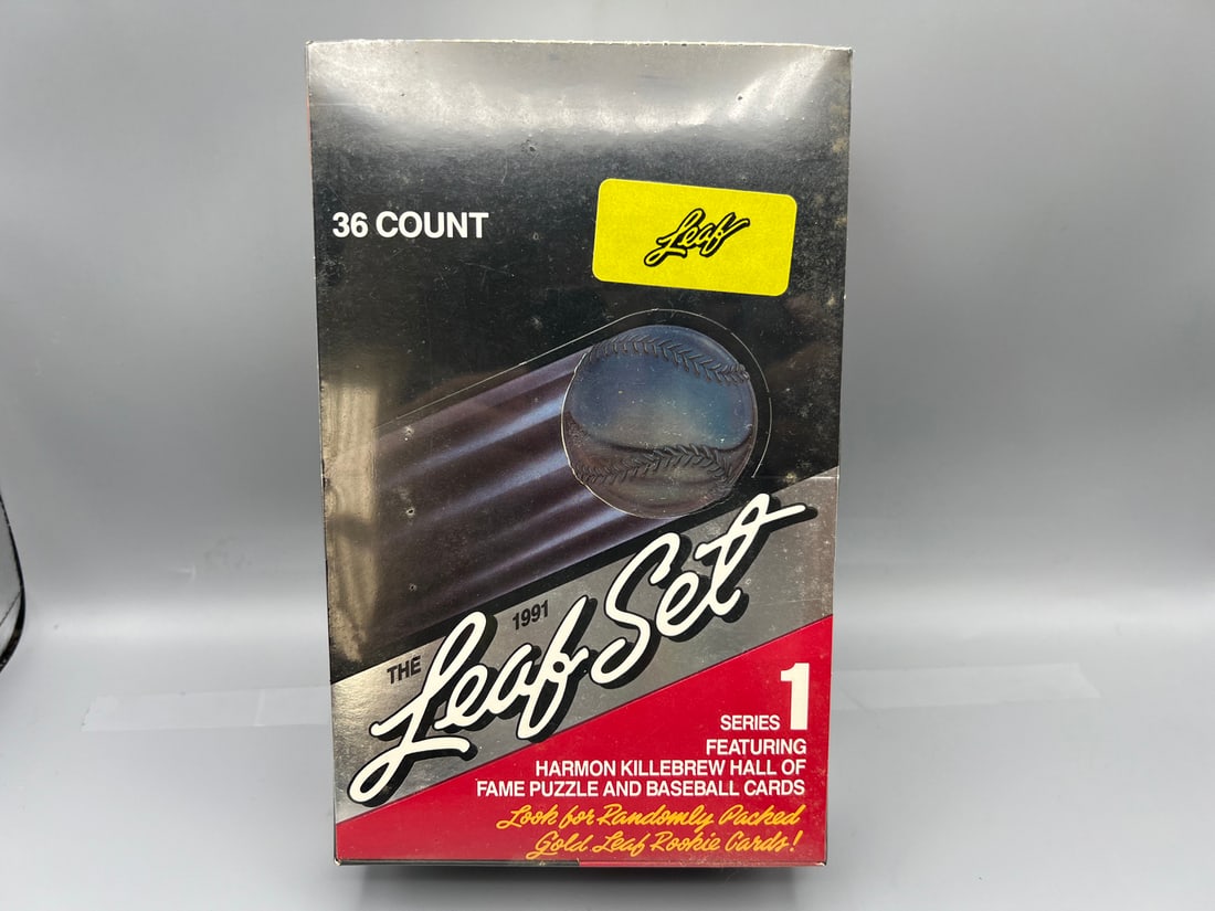 1991 The Leaf Set Series 1 Baseball Sealed Wax Box (1 of 2)