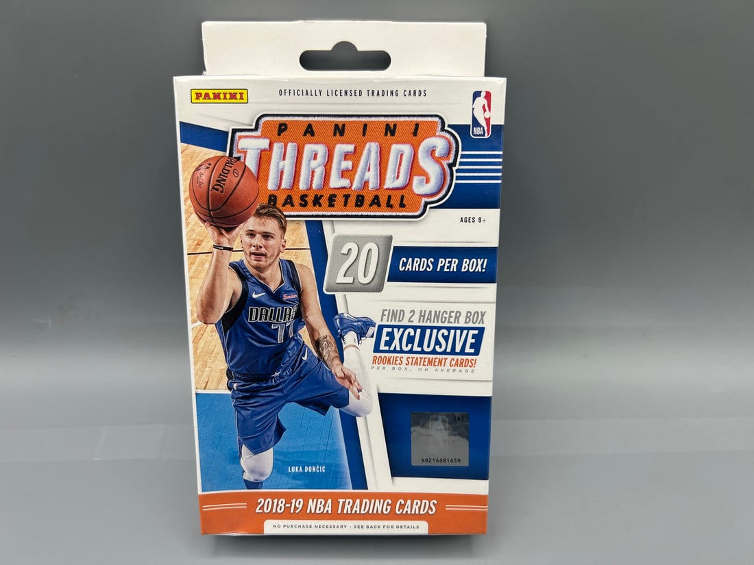 2018 Panini Threads Basketball Unopened Hanger Box - Possible Luke Doncic & Trae Young RCs (1 of 2)