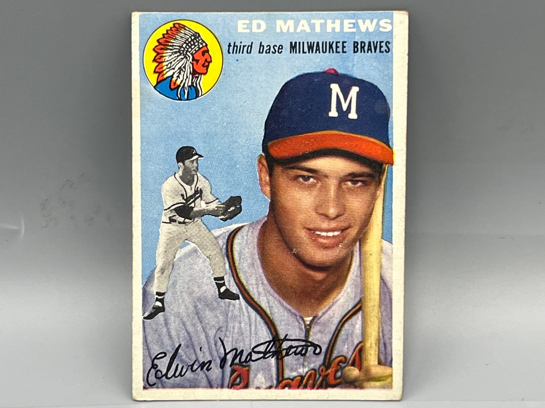 1954 Topps Ed Mathews #30 (1 of 2)