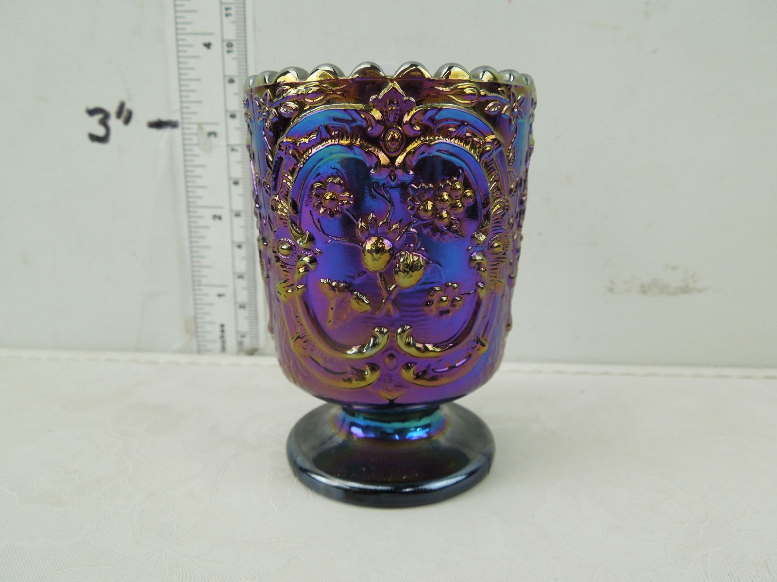 Fenton Carnival Glass Toothpick Holder: Fenton Carnival Glass Toothpick Holder