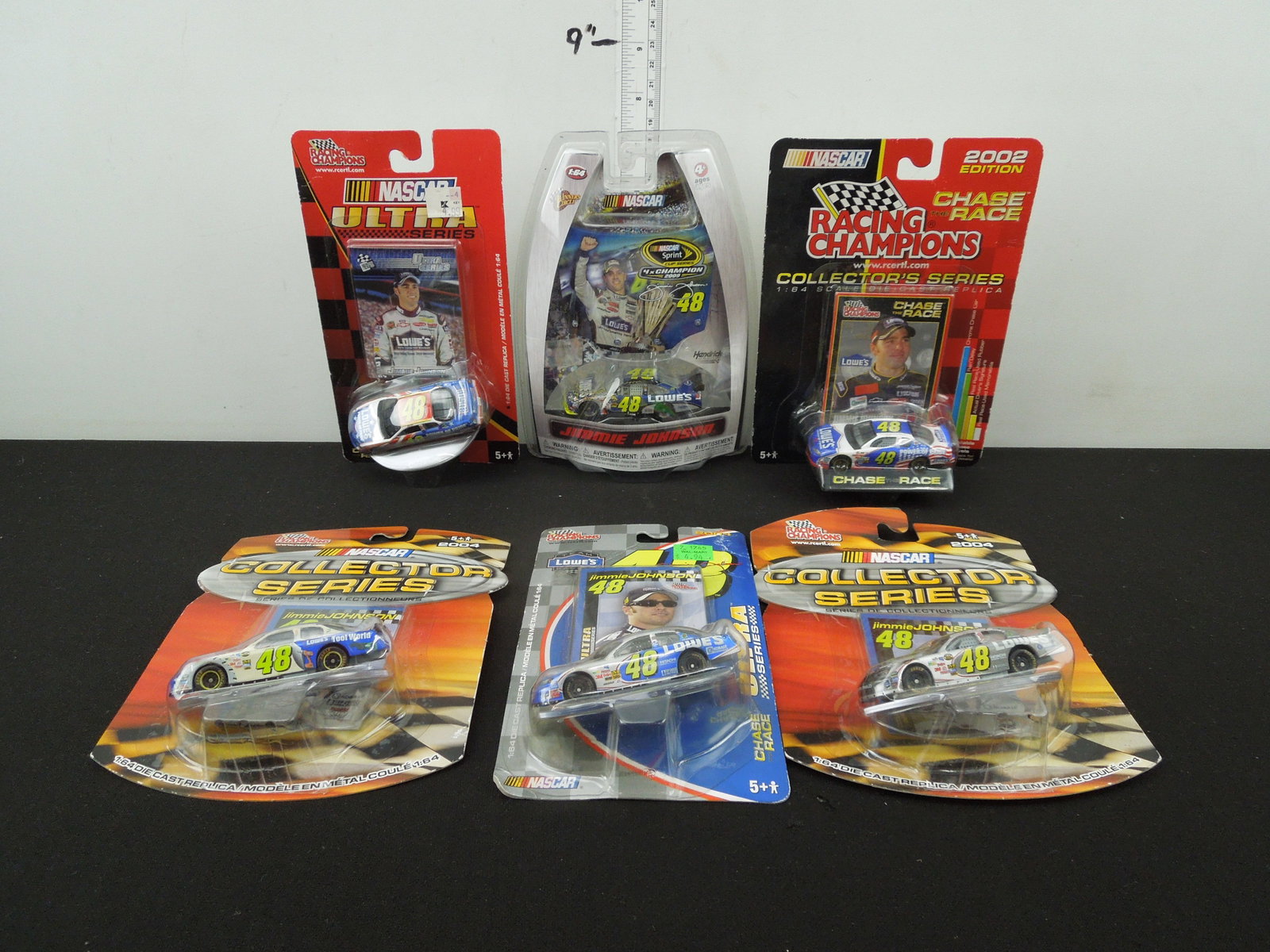 (6) 1/64 Scale Jimmie Johnson Cars: (6) 1/64 Scale Jimmie Johnson Cars