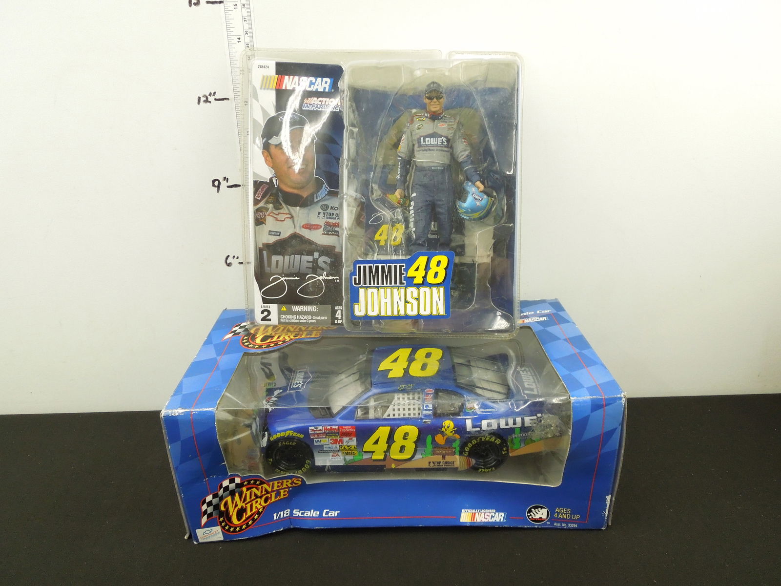 Winner's Circle 1/18 Scale Jimmie Johnson Car and Jimmie Johnson Figurine (1 of 3)