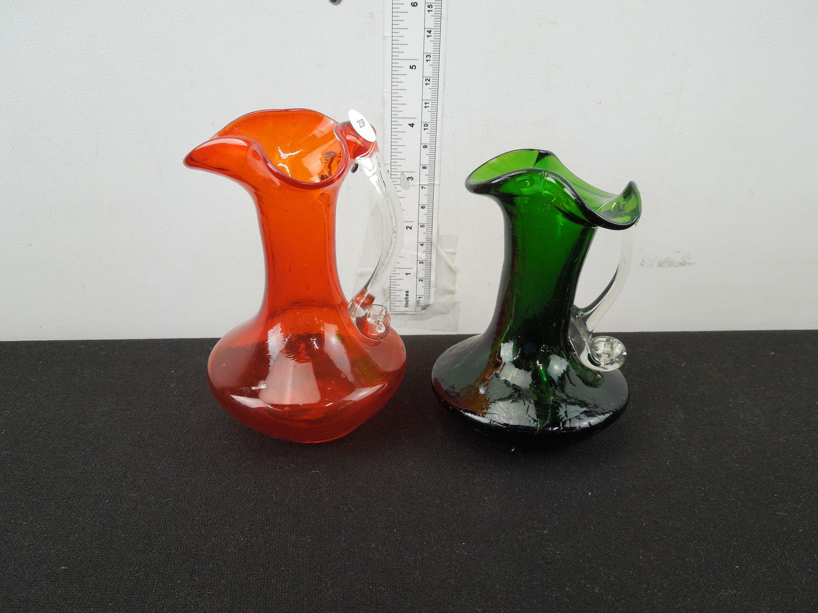 Two Hand Blown Glass Cruets (1 of 4)