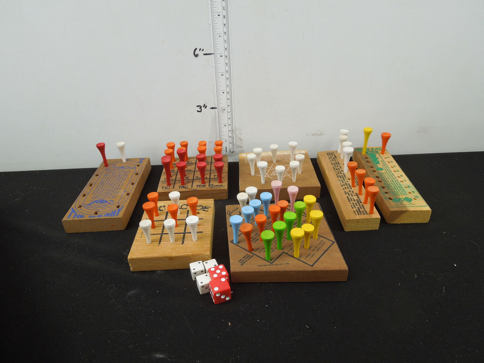 (7) Golf Tee Games and 5 Dice (1 of 1)