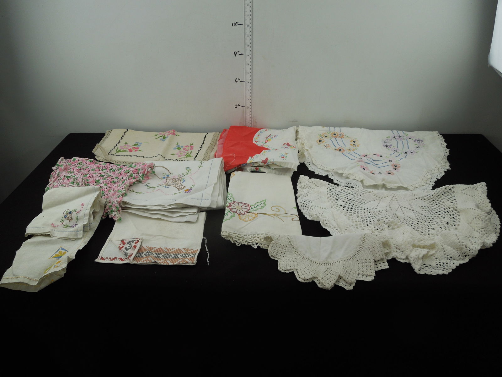 Lot of Doilies and Table Runners and other items: Lot of Doilies and Table Runners and other items
