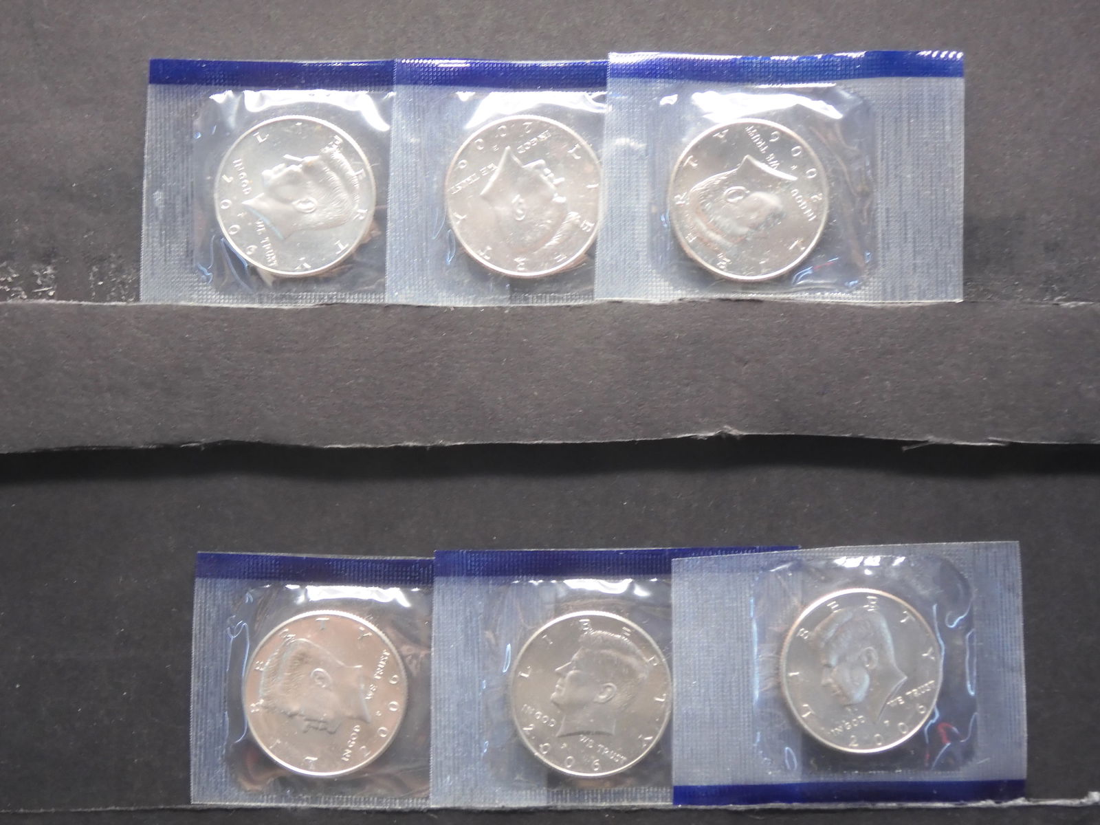 6 2006-P Kennedy Half Dollars Mint Uncirculated (1 of 5)