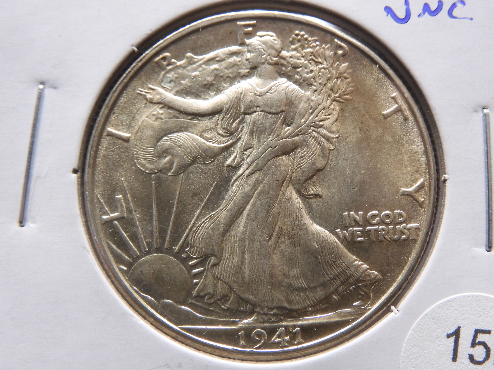 1941-D Walking Liberty 50c. UNC. (1 of 3)