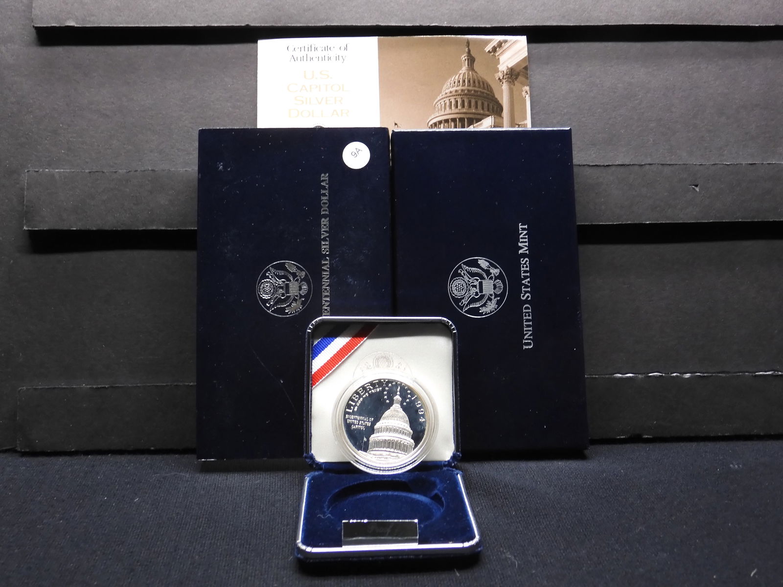 1994-S US Capital Bicentennial Proof 90% Silver Dollar OGB & COA (1 of 4)