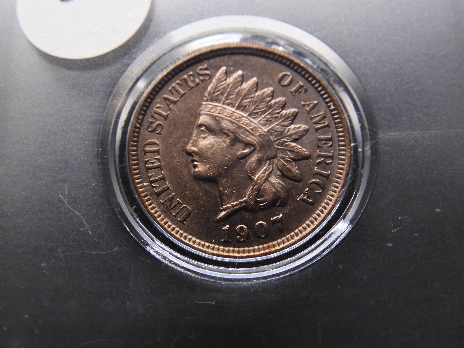 1907  Indian Head Cent, Full Liberty, 4 Diamonds, High Grade (1 of 3)