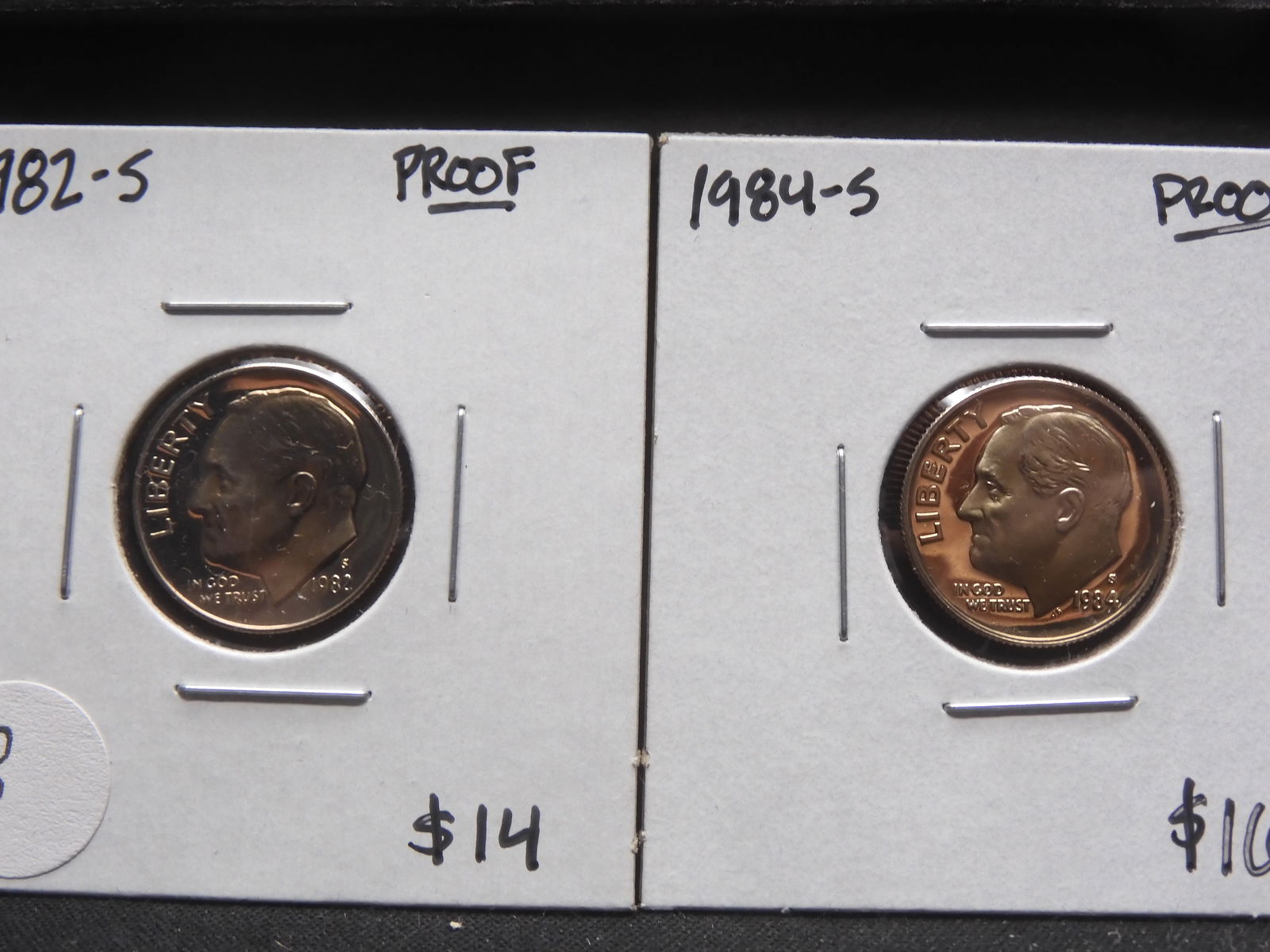 1982-S, 1984-S PROOF Roosevelt Dimes (1 of 5)