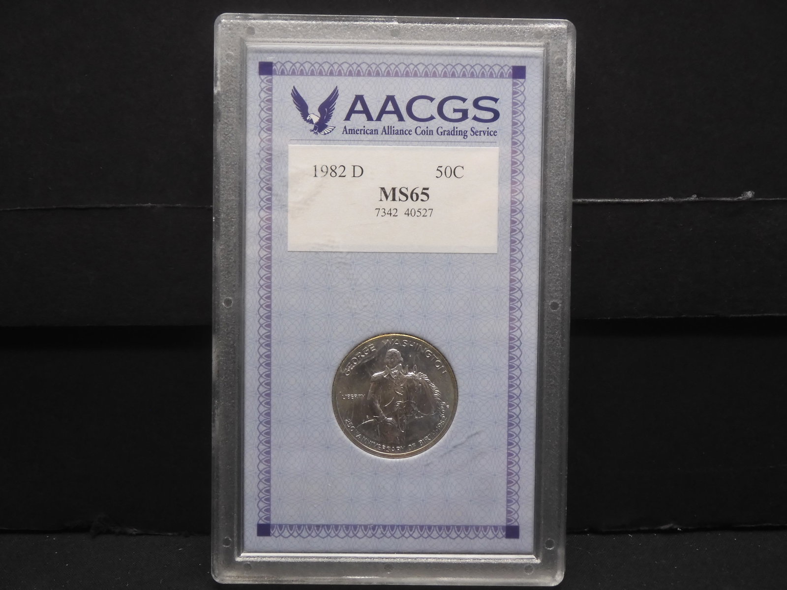 1982-D Graded MS65 George Washington Half Dollar: 1982-D Graded MS65 George Washington Half Dollar