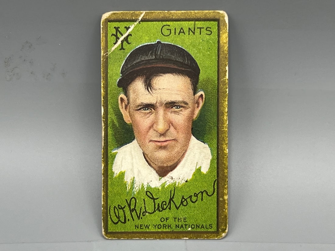 1911 T205 Gold Border W.R. Dickson Honest Long Cut Back: 1911 T205 Gold Border W.R. Dickson Honest Long Cut Back