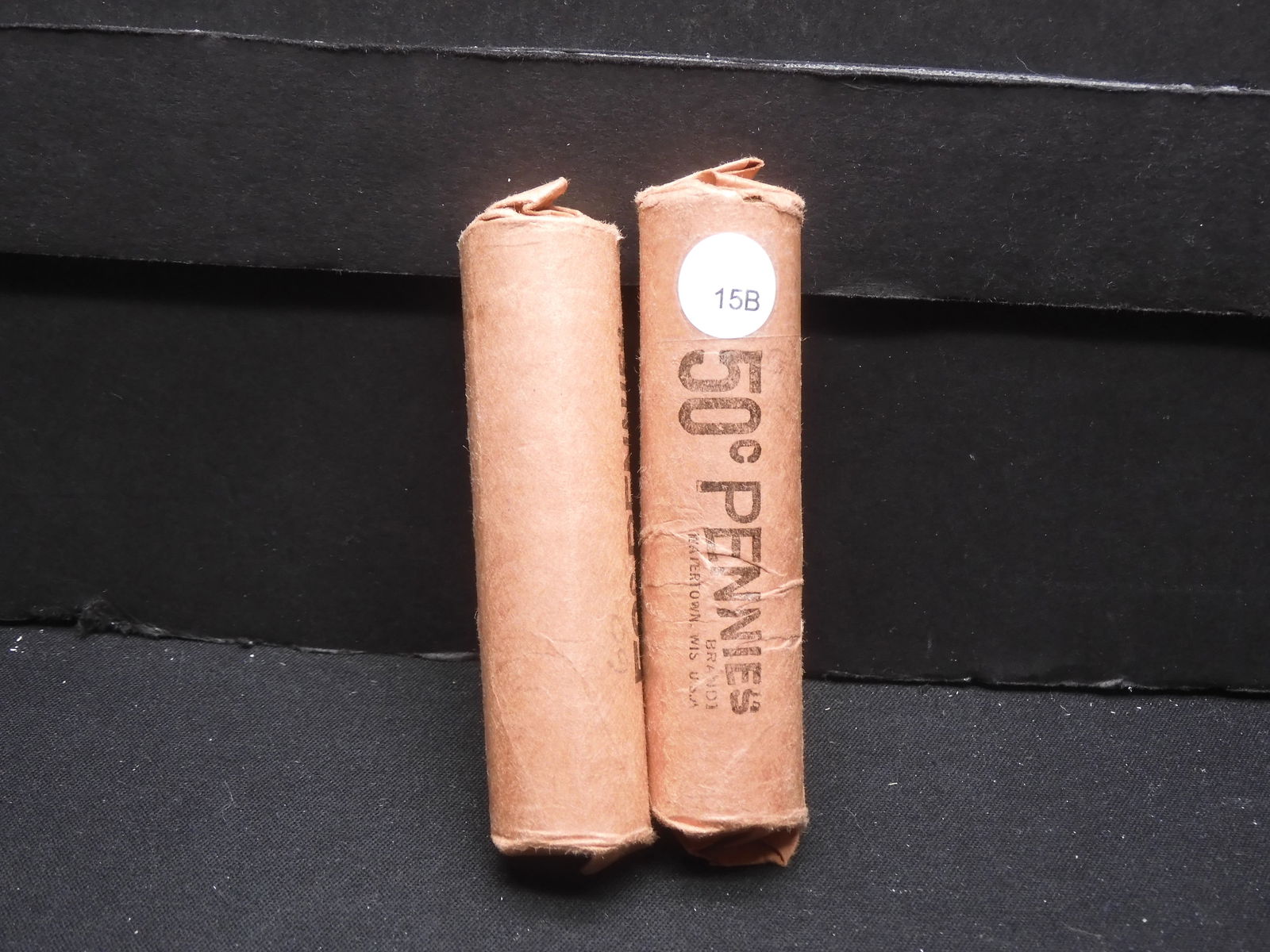 2 RED BU Rolls of 1960 Lincoln Memorial Cents (1 of 3)