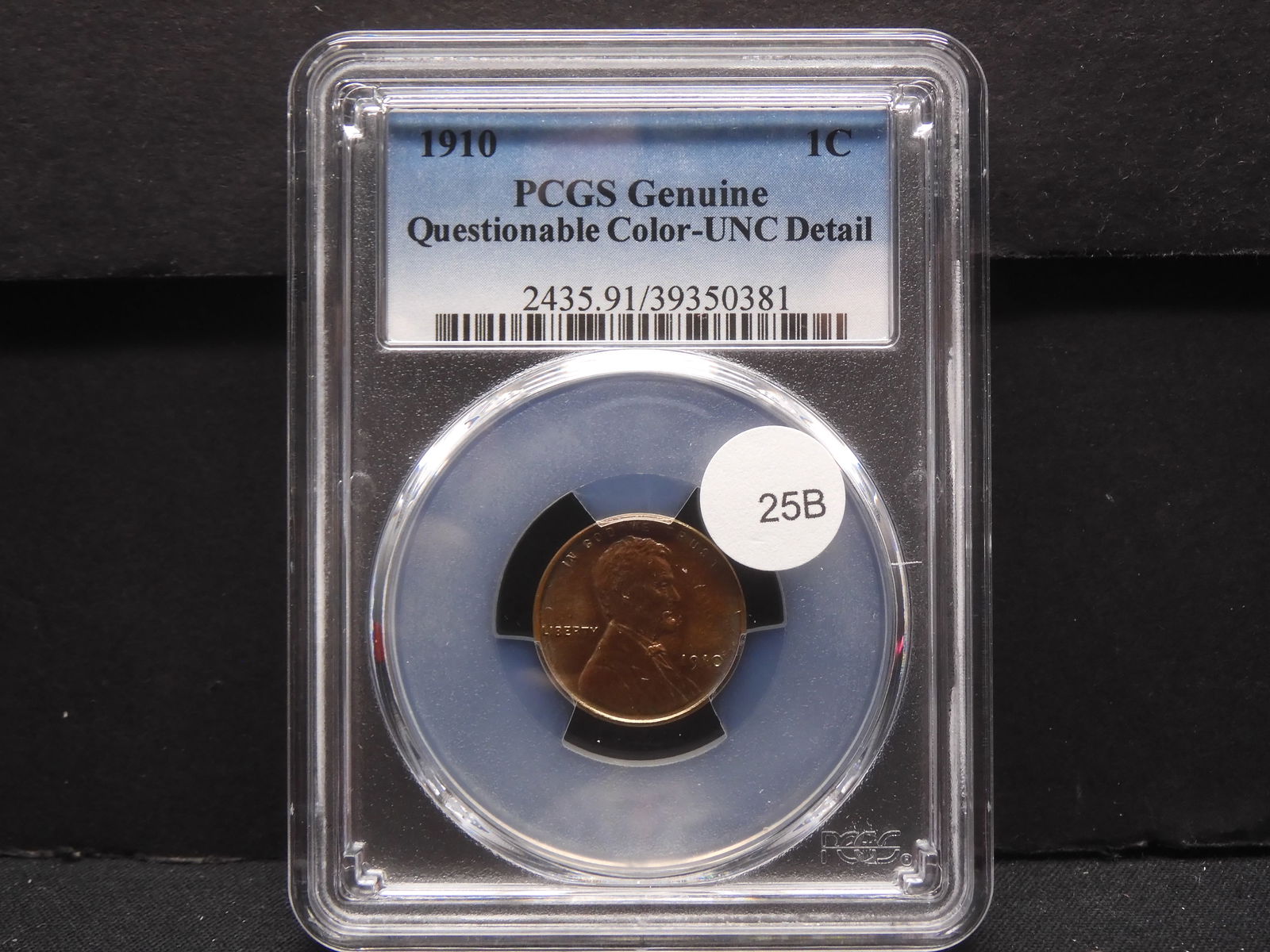 1910 Lincoln Cent PCGS UNC Details (1 of 4)