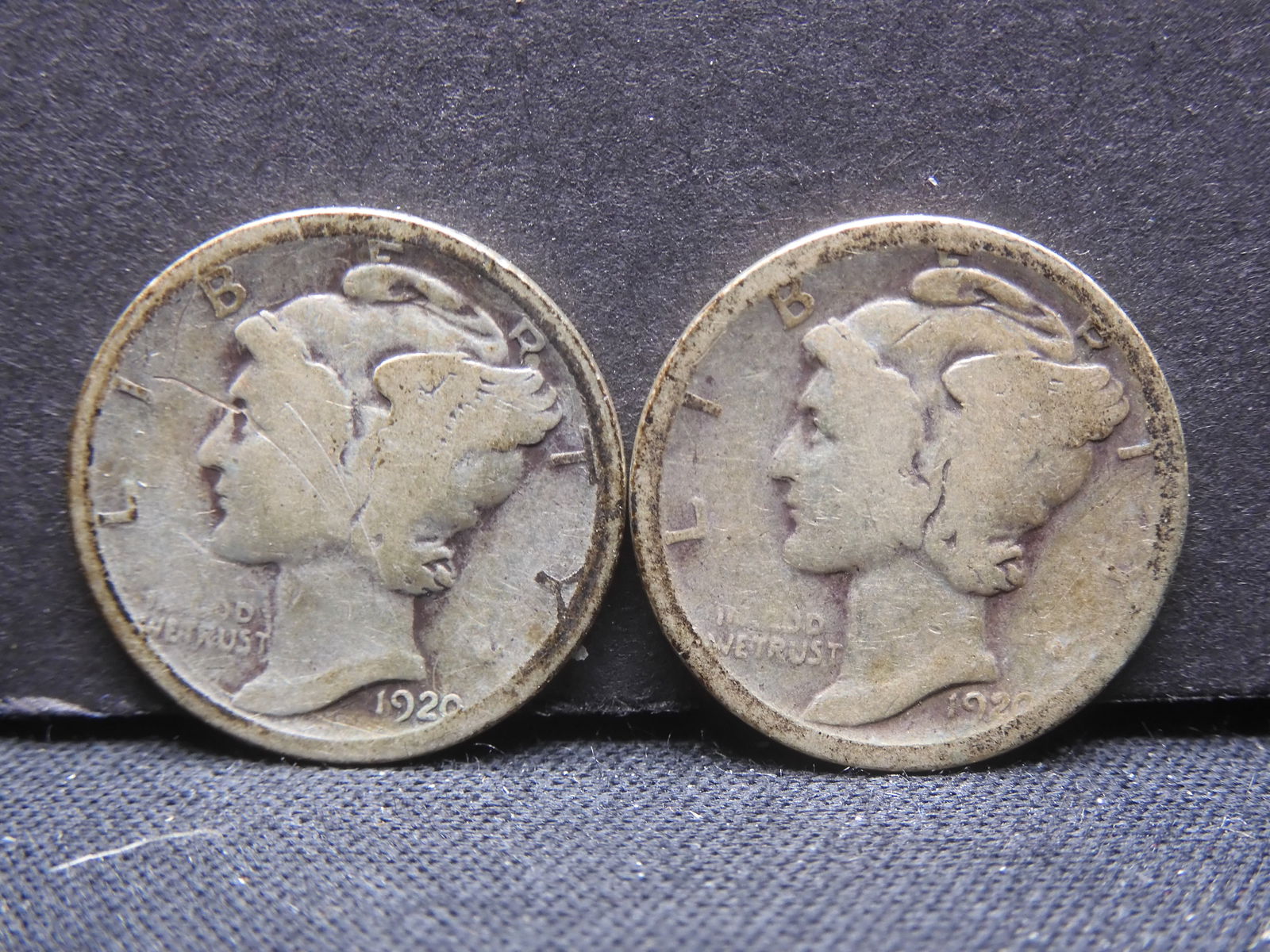 1920/1920D Mercury Dime 90% Silver (1 of 2)