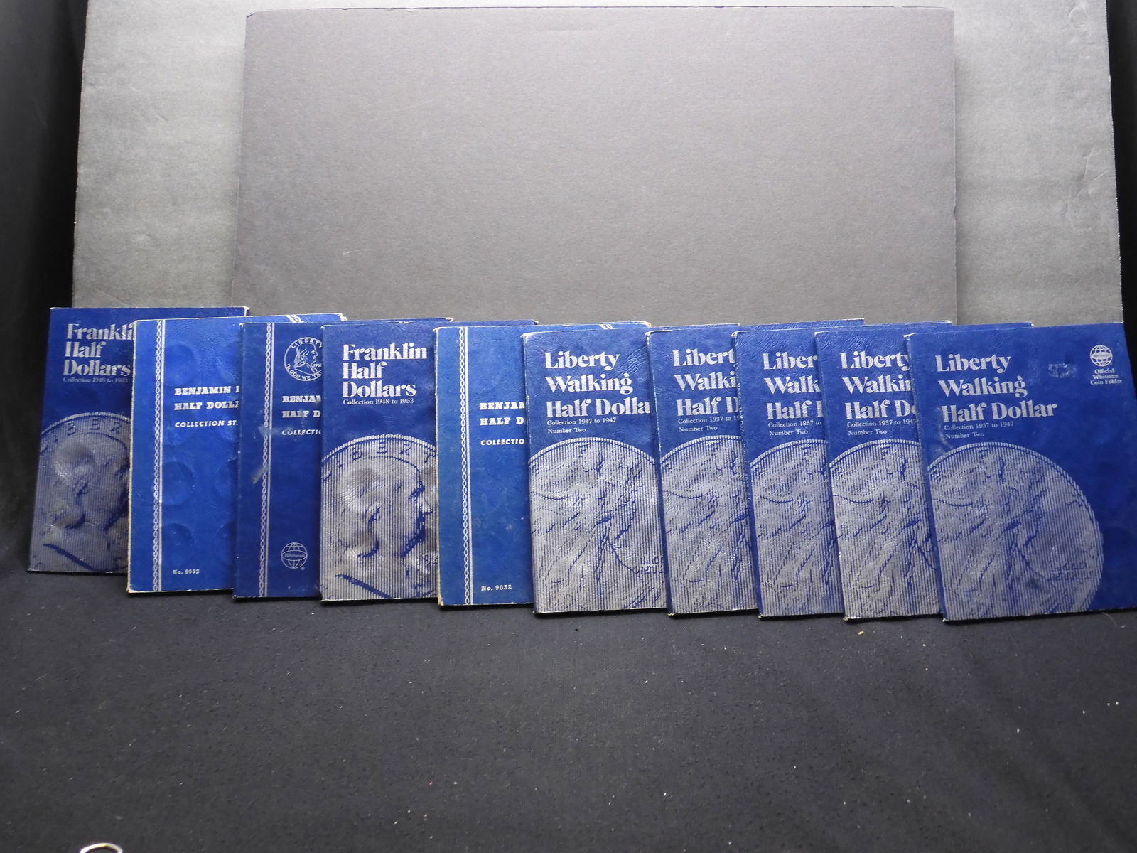 (10) Empty Whitman Half Dollar Books  Franklin Half and Walking Liberty Half  (1 of 15)