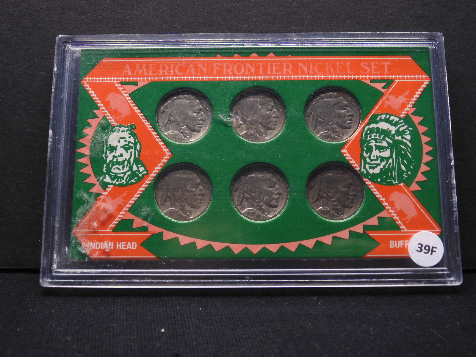 American Frontier Nickel Set - 1925, 1929, 1929-D, (2) 1935, 1936 Buffalo Nickels: American Frontier Nickel Set - 1925, 1929, 1929-D, (2) 1935, 1936 Buffalo Nickels