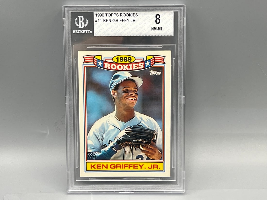 1990 Topps Rookies Ken Griffey Jr. #11 BGS NM-MT 8: 1990 Topps Rookies Ken Griffey Jr. #11 BGS NM-MT 8