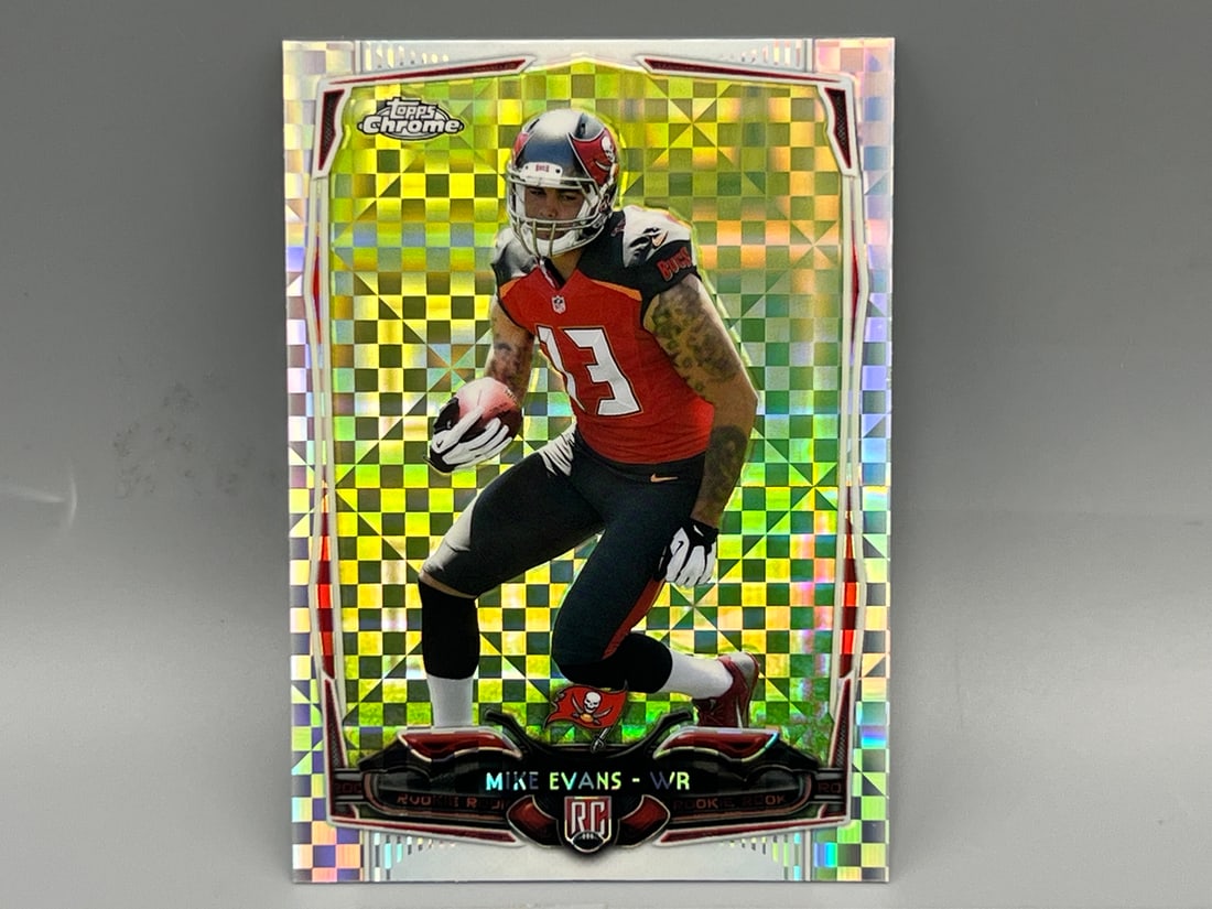 2014 Topps Chrome Mike Evans X-Fractor RC #185 (1 of 2)