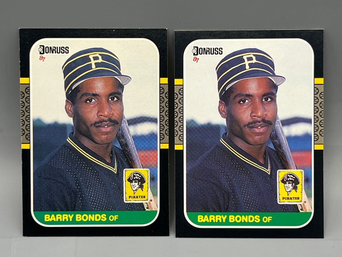 Lot of (2) 1987 Donruss Barry Bonds RC #361: Lot of (2) 1987 Donruss Barry Bonds RC #361