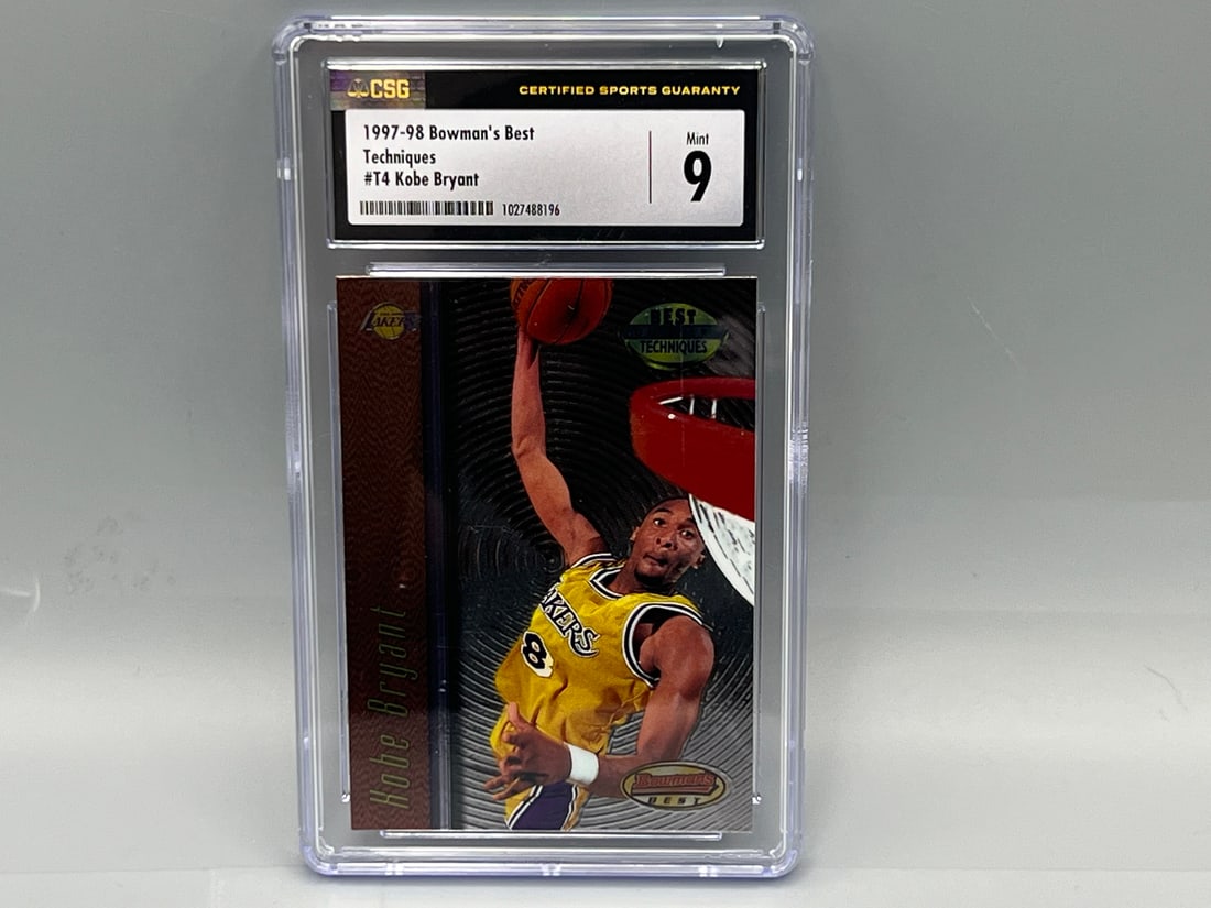 1997-98 Bowman's Best Techniques Kobe Bryant #T4 CSG Mint 9 (1 of 2)