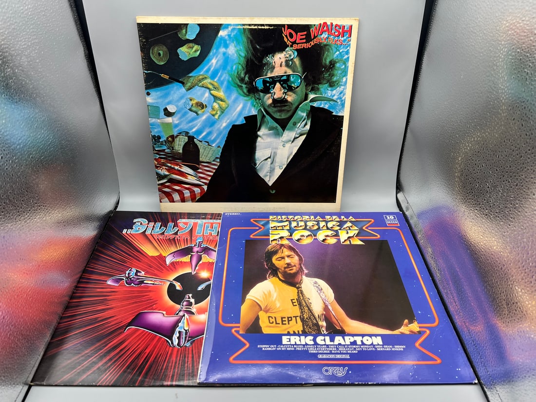 Lot of (3) vinyl albums: Joe Walsh: “But Seriously, Folks…?? (1978) – Gatefold, Billy Thorpe: (1 of 10)
