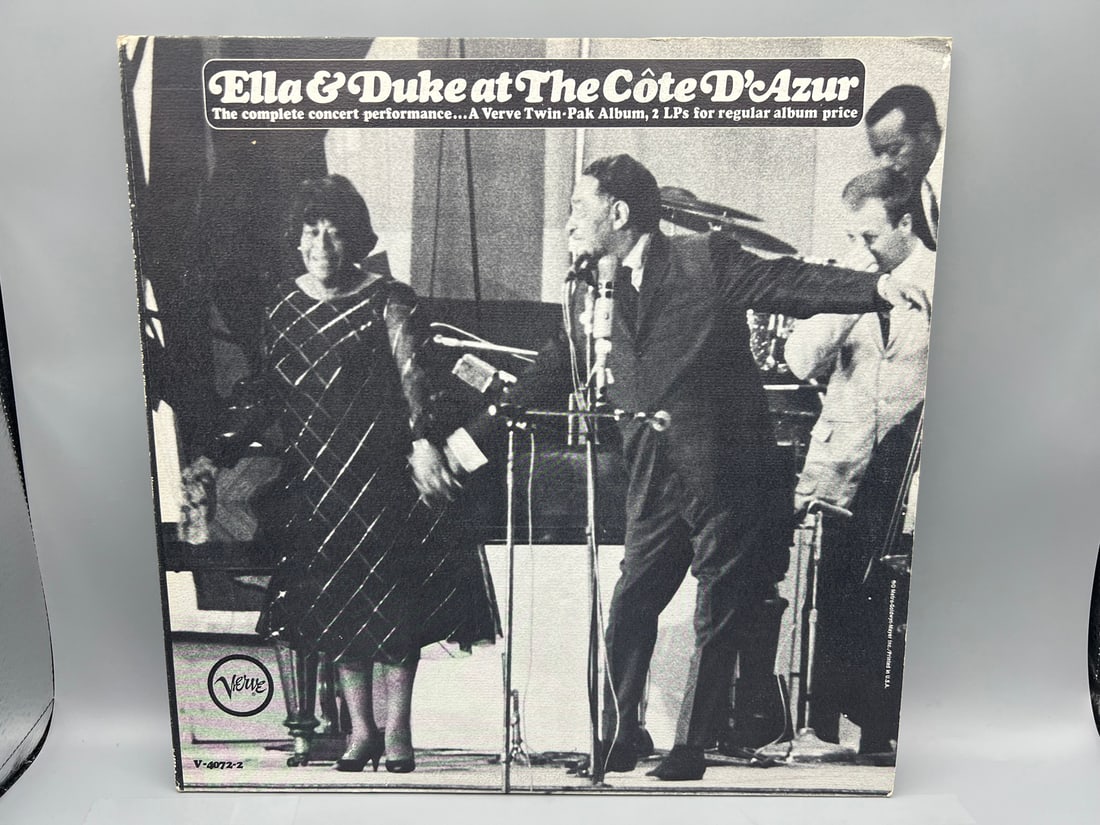 Ella Fitzgerald & Duke Ellington: Ella & Duke at the Cote D’Azur (1967) - 2LPs; Gatefold; Promo: Ella Fitzgerald & Duke Ellington: Ella & Duke at the Cote D’Azur (1967) - 2LPs; Gatefold; Promo
