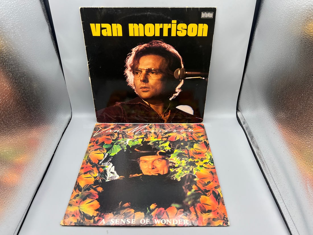Van Morrison Self Titled German Re-Issue & 1985 Van Morrison A Sense of Wonder Vinyl Albums (1 of 6)