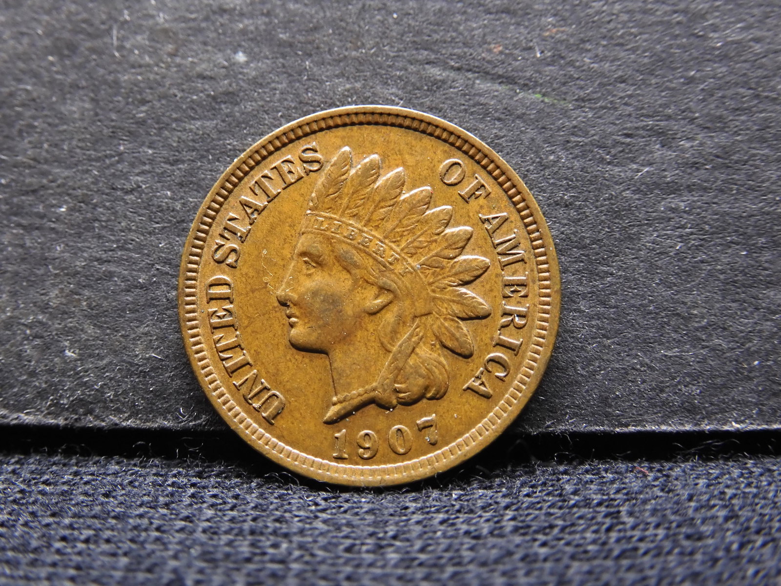 1907 Indian Head Cent - AU/UNC (1 of 2)