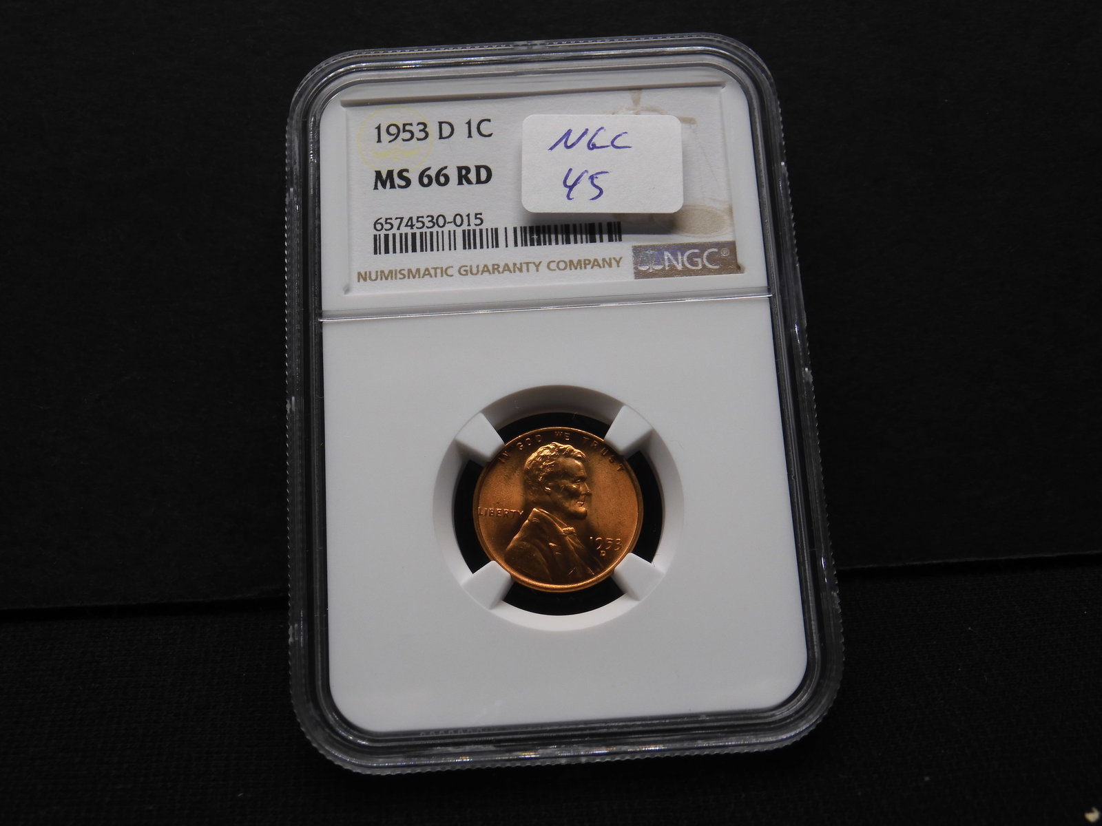 1953-D Lincoln Wheat Cent - NGC MS66 RD NGC Price Guide $45 (1 of 4)
