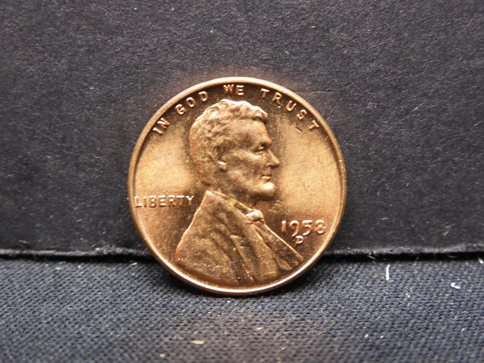 1958-D Wheat Cent MSRD   Error DDO Mint mark (1 of 2)