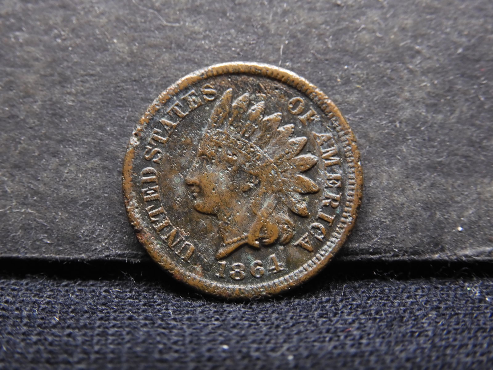 1864 Key Date Indian Head Cent.  Civil War Year. (1 of 2)