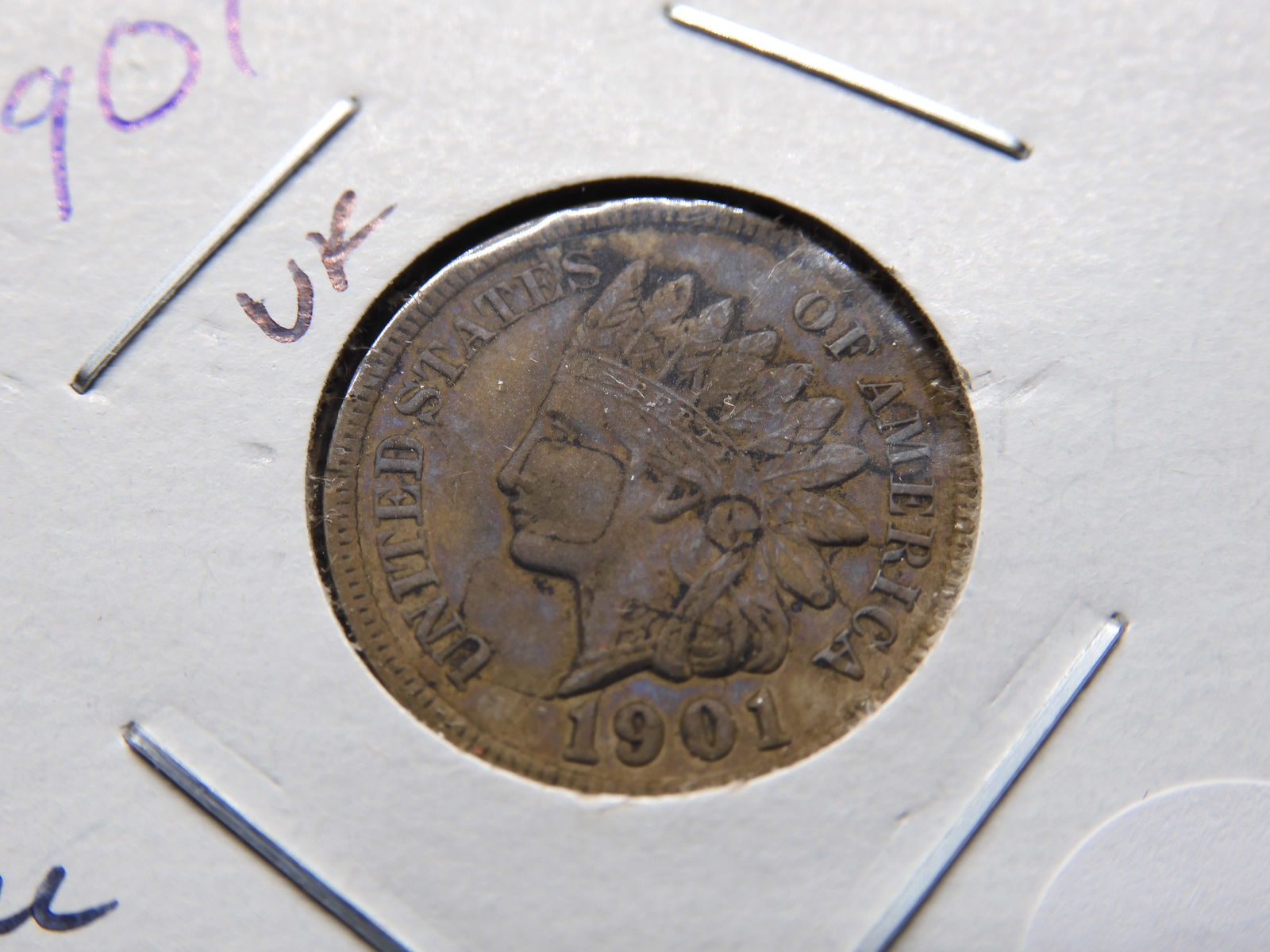 1901 Indian Head Penny - Better Grade! (1 of 3)