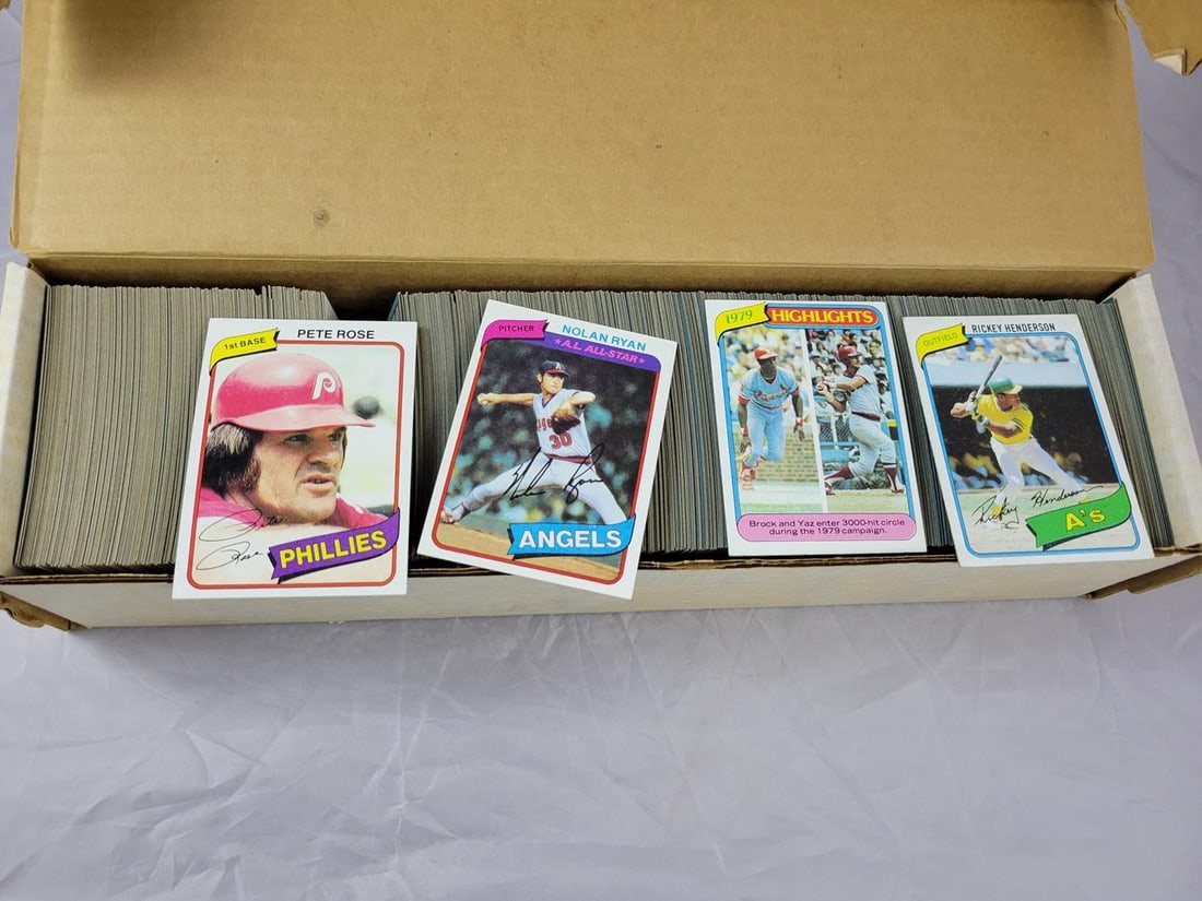 1980 Topps Baseball Set - Rickey Henderson Rookie (1 of 3)