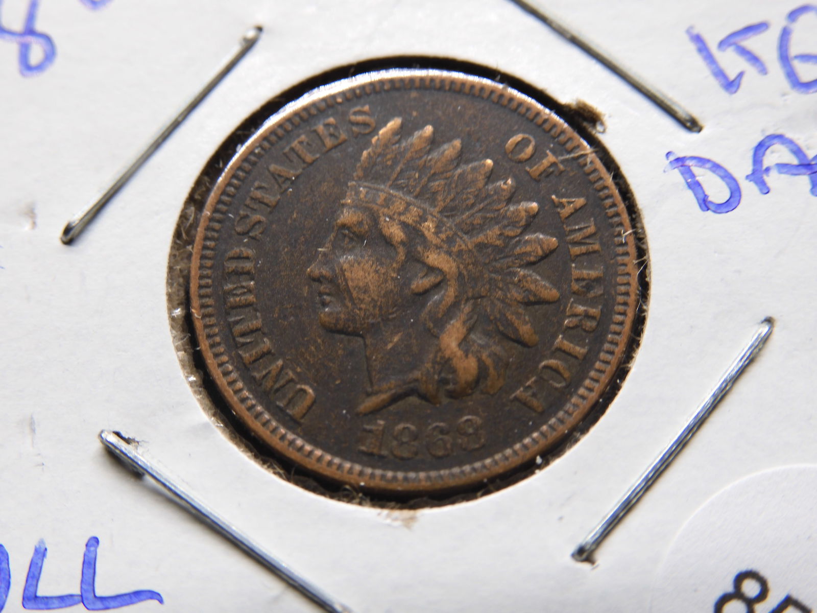 1868 Indian Cent / KEY DATE / Full Liberty / High Grade (1 of 3)