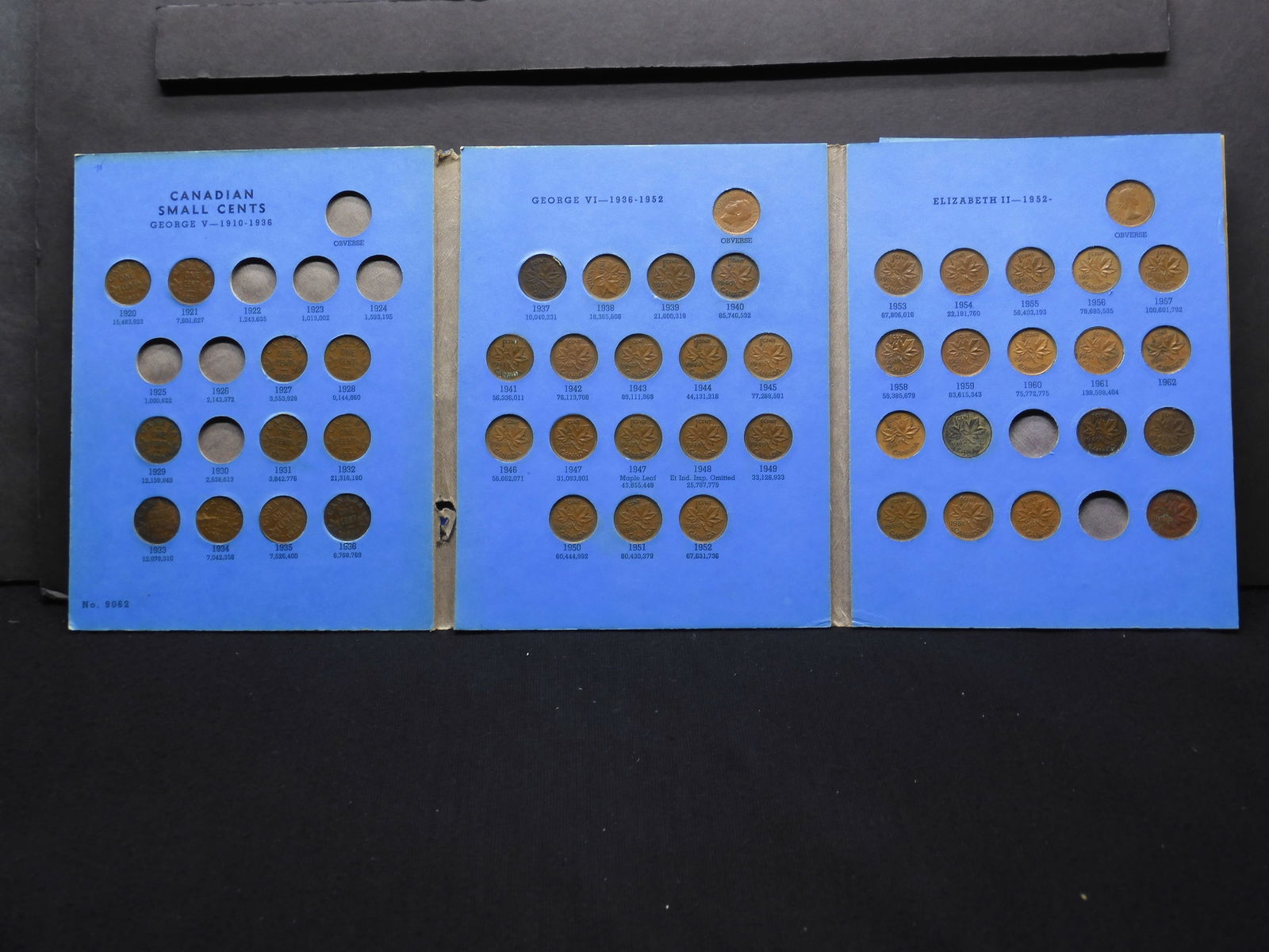 Partial Collection - Canadian Small Cent - 1920 to Date (1 of 8)