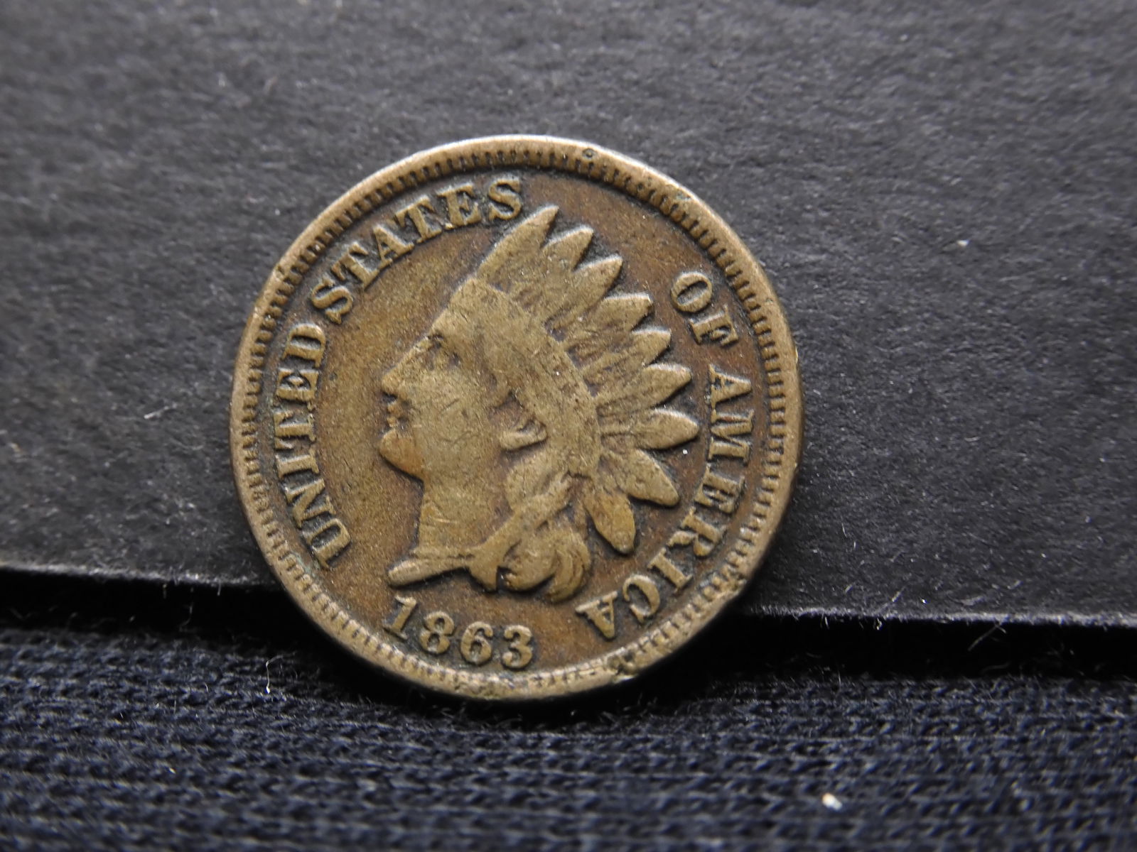 1863 Indian Head Cent - FINE/VF (1 of 2)