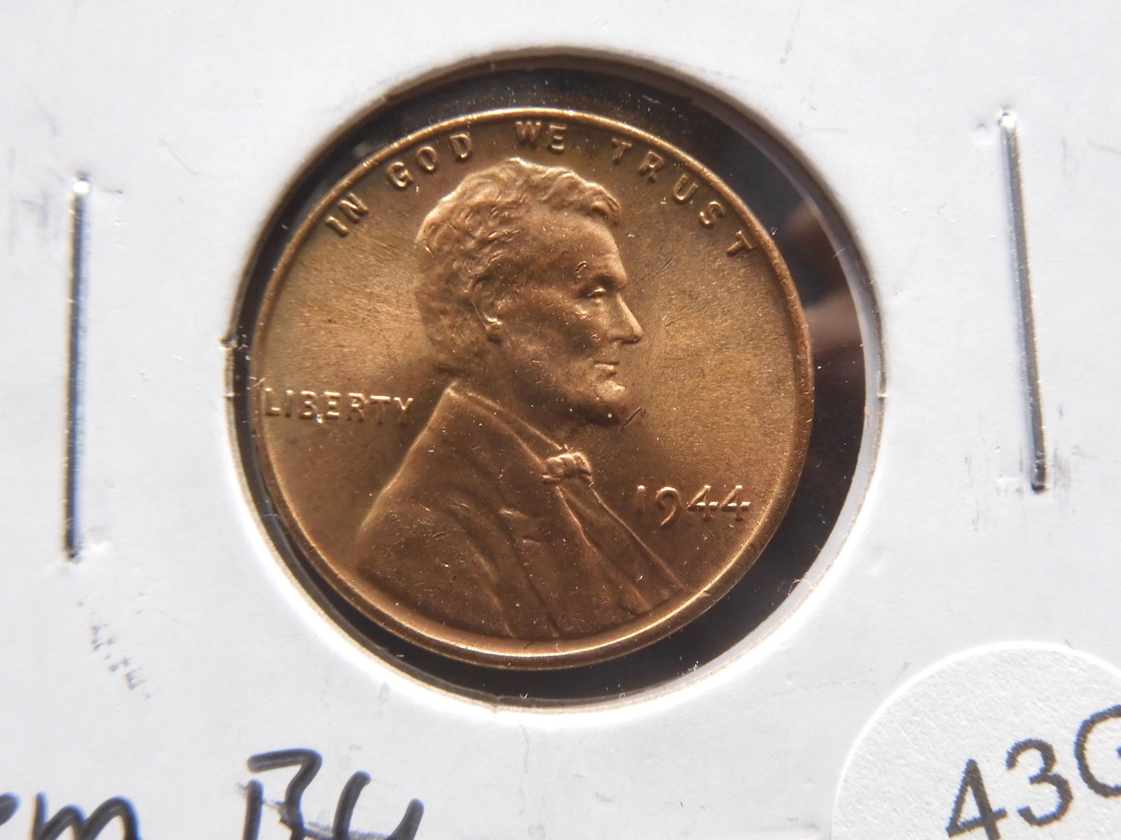 1944 Lincoln Wheat Cent, CH BU RED (1 of 2)