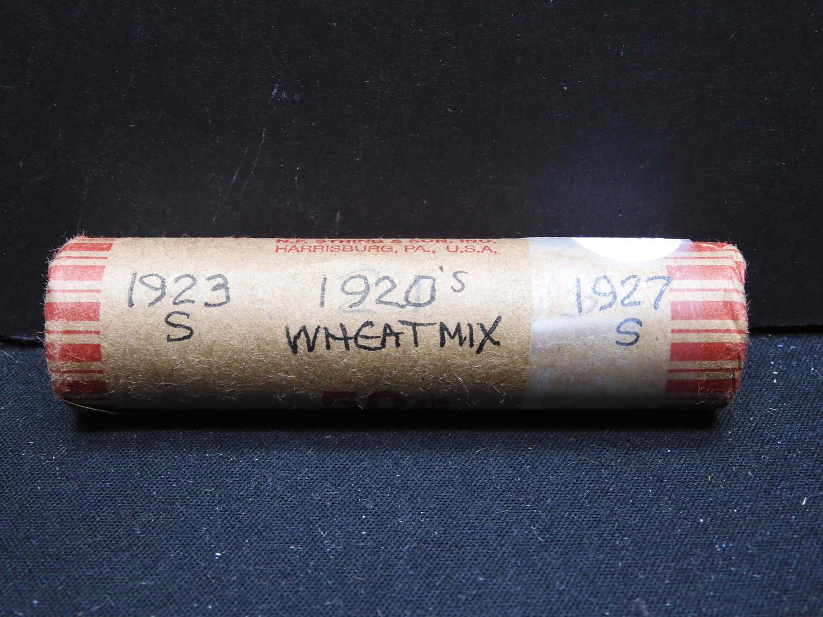 Roll of 1920's mixed Wheats w/ends of 1923 S & 1927 S: Roll of 1920's mixed Wheats w/ends of 1923 S & 1927 S