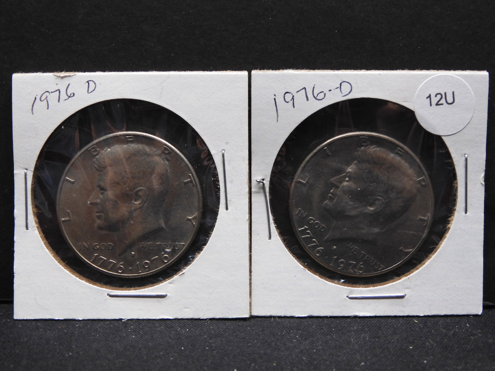 (2) 1976-D Kennedy Half Dollars: (2) 1976-D Kennedy Half Dollars