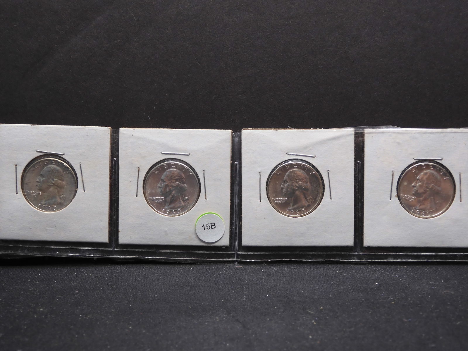 Four 1960 Washington Quarters 90% Silver Better Grade (1 of 4)