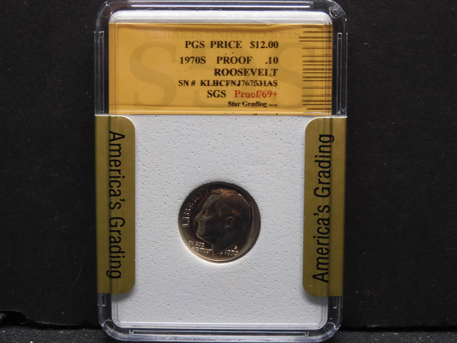 1970-S Roosevelt Dime PR69+C SMS (1 of 3)